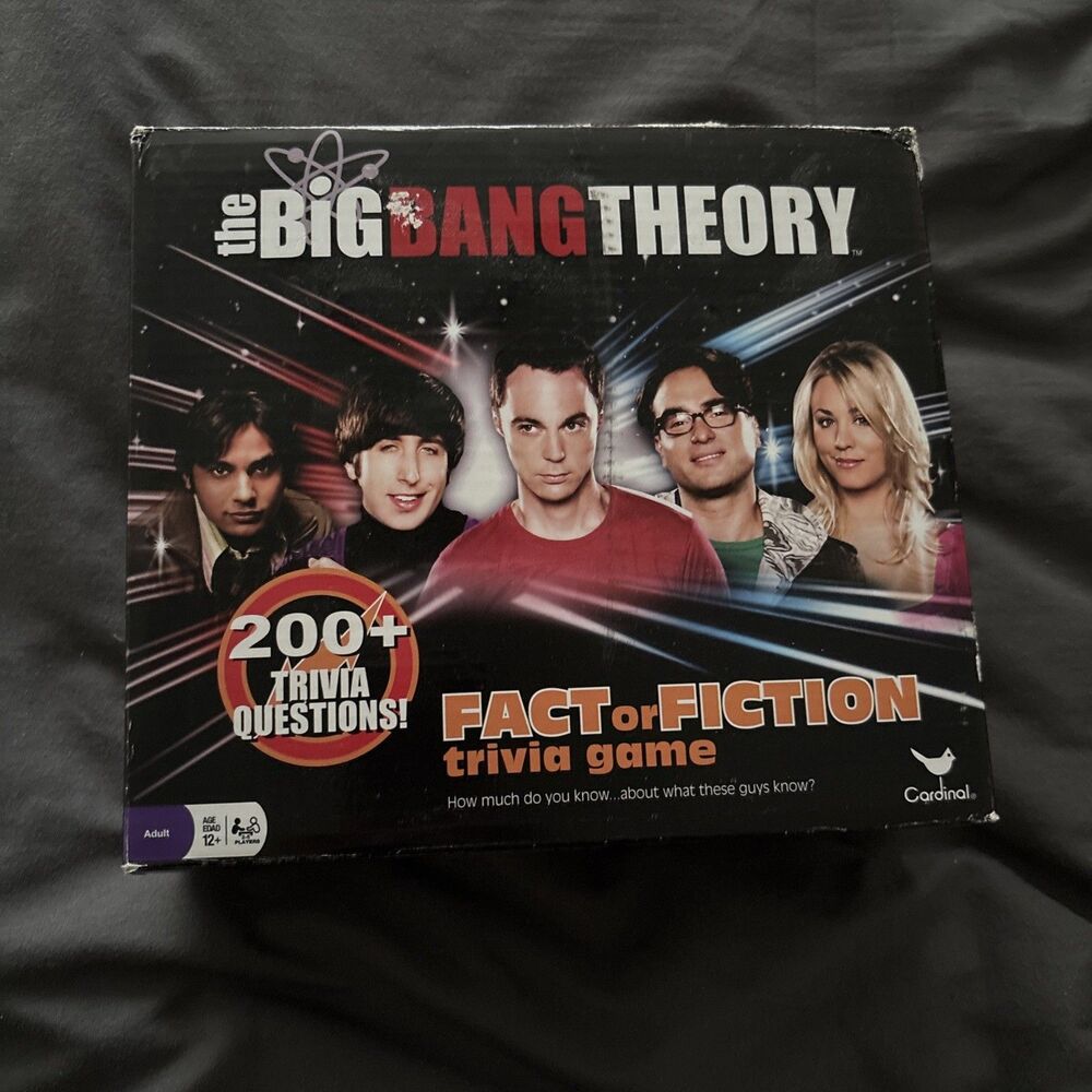 The Big Bang Theory~ Fact or Fiction Trivia Game~ Board Game~